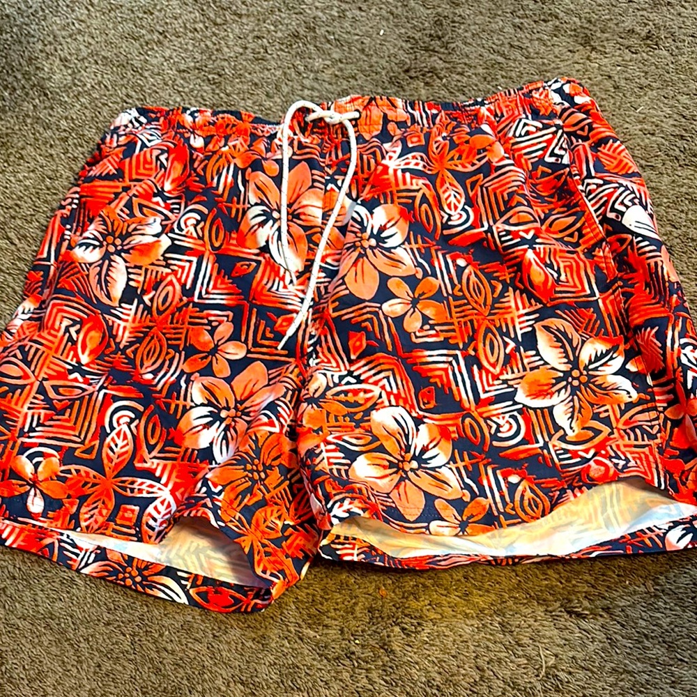 Boca Tropical Floral Men's Swim Trunks sz XXL